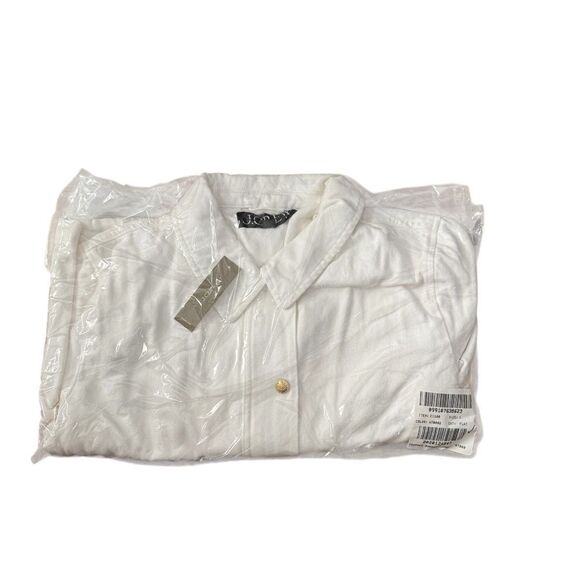 NWT J CREW Short Barn Jacket™ in cotton twill in White - Picture 8 of 8